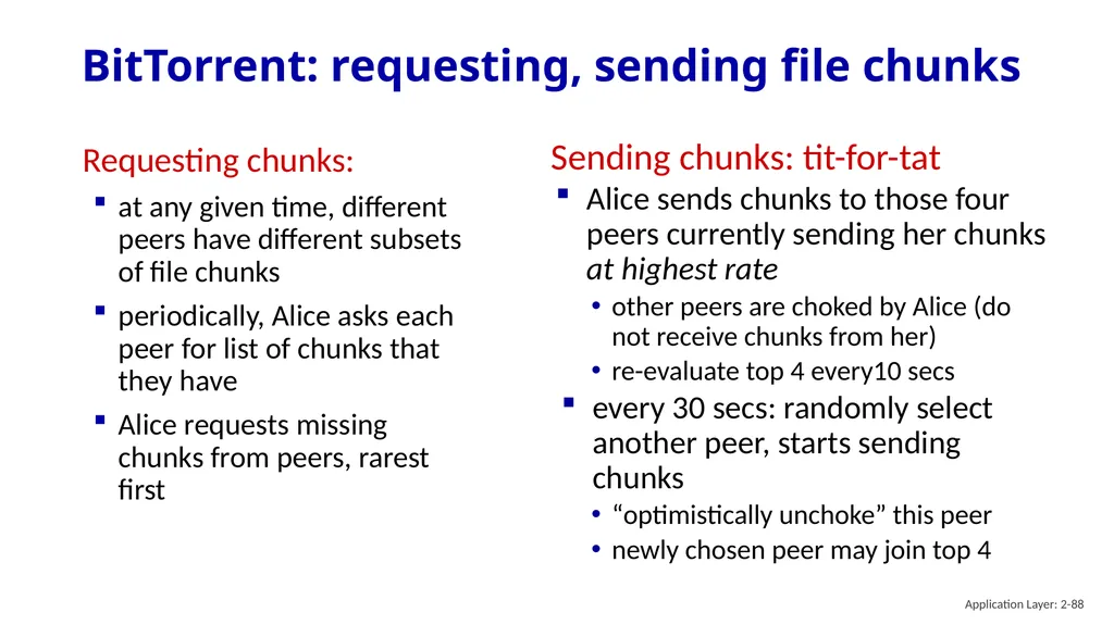 Chapter 2 Application Layer A note on the use of - slide 88 of 125
