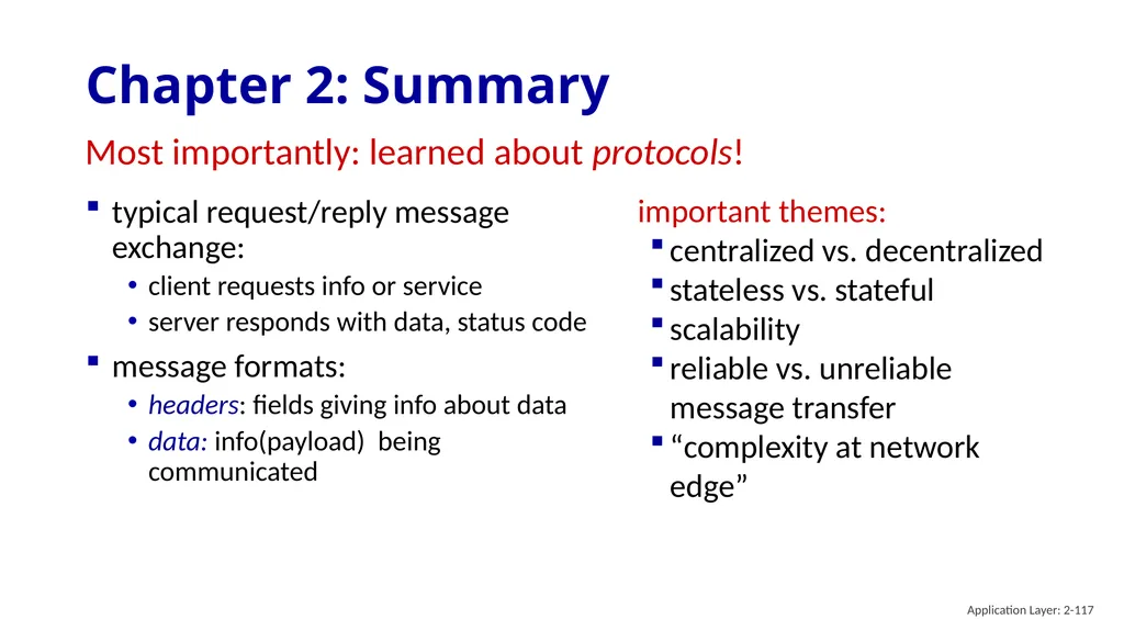 Chapter 2 Application Layer A note on the use of - slide 117 of 125