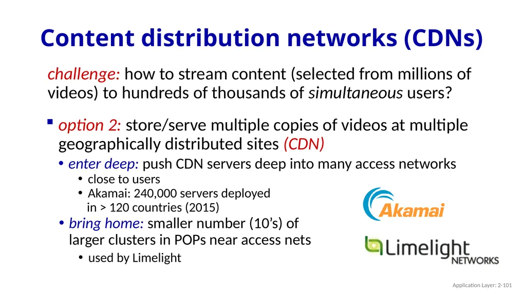 Chapter 2 Application Layer A note on the use of - slide 101 of 125