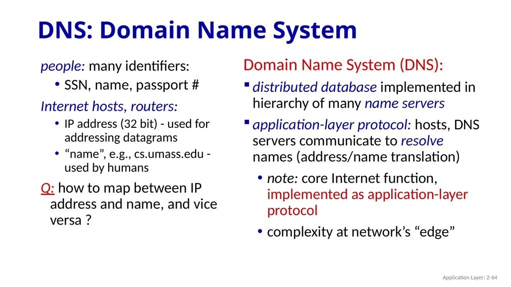 Chapter 2 Application Layer A note on the use of - slide 64 of 125