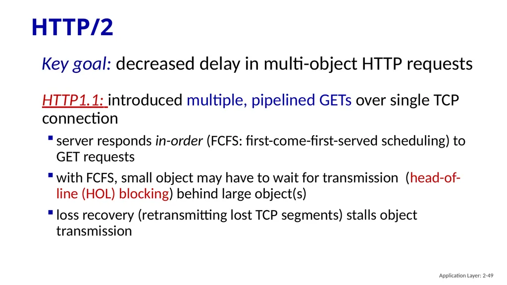 Chapter 2 Application Layer A note on the use of - slide 49 of 125