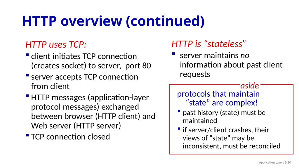 Chapter 2 Application Layer A note on the use of - slide 20 of 125