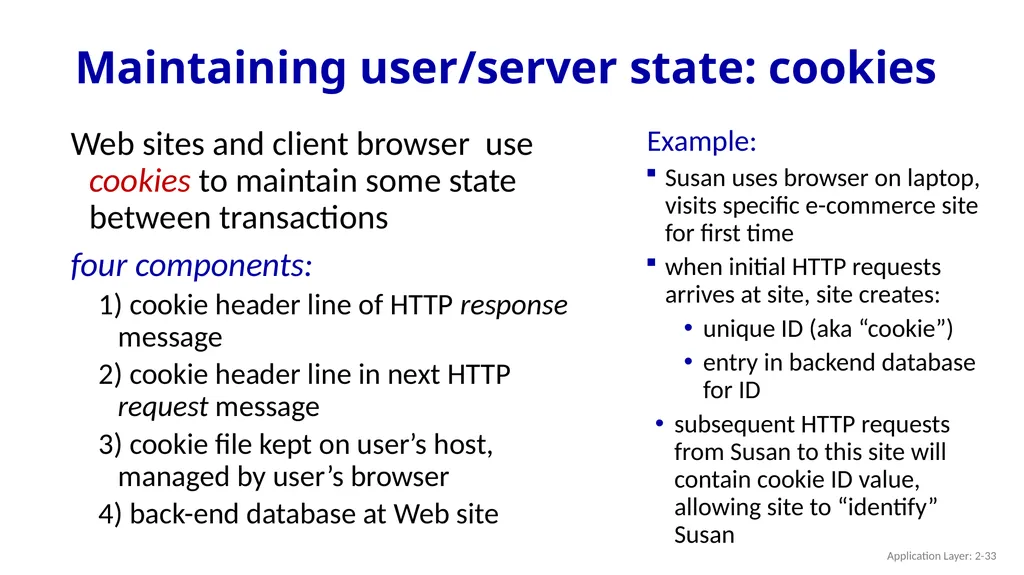 Chapter 2 Application Layer A note on the use of - slide 33 of 125