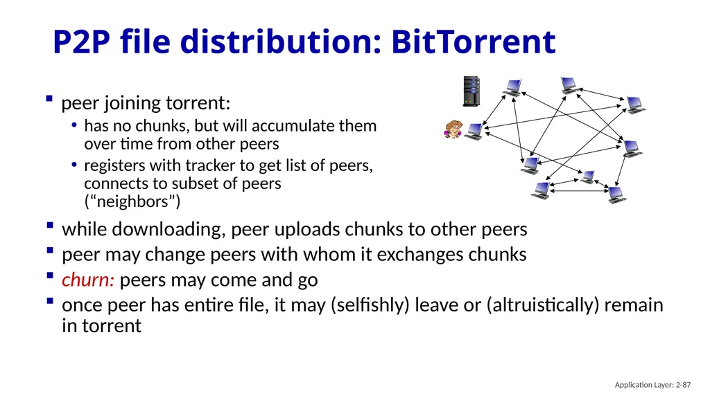 Chapter 2 Application Layer A note on the use of - slide 87 of 125