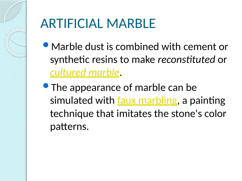 MATERIALS AND CONSTRUCTION GROUP MEMBERS STONE - slide 33 of 52
