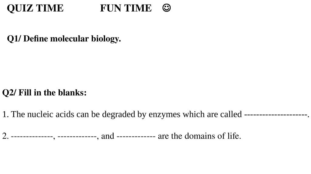 Molecular Biology Biomedical Third Year Students - slide 22 of 23
