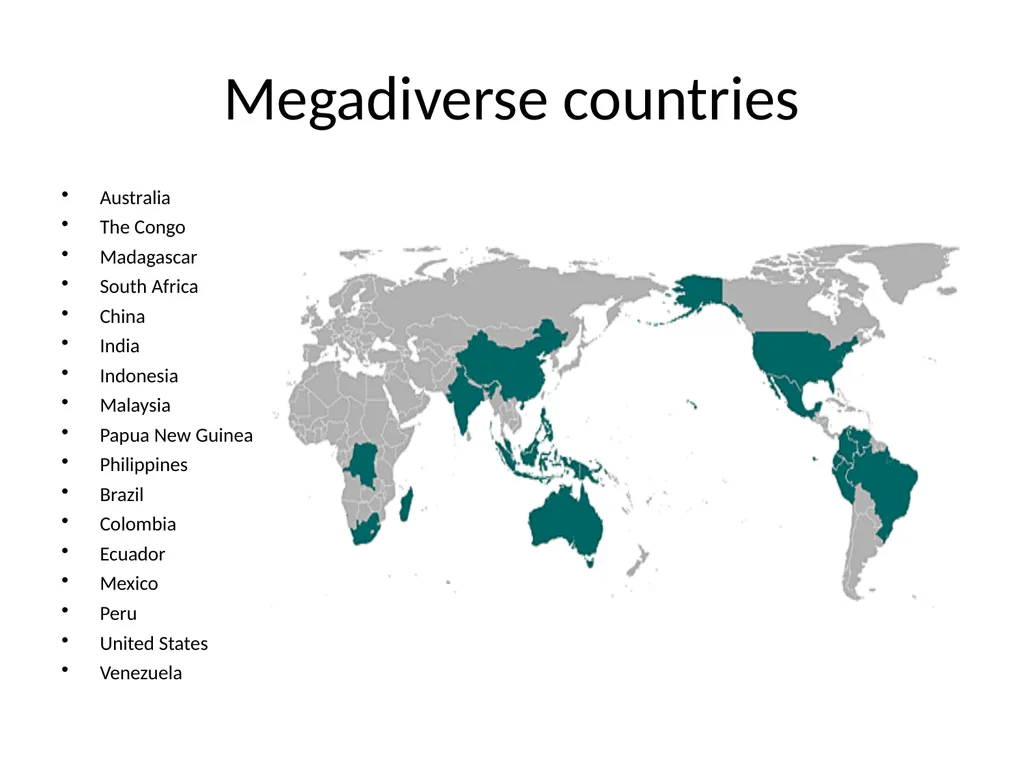 Biodiversity There are over 130000 endangered - slide 7 of 13
