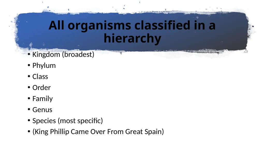 Chapter 19 – Biodiversity and Classification What - slide 4 of 23