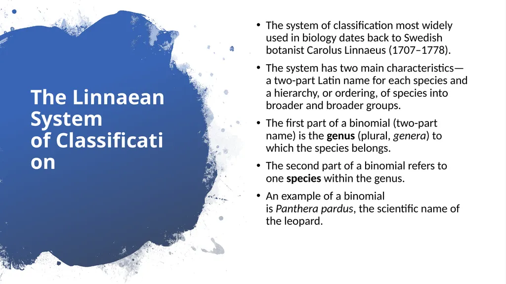 Chapter 19 – Biodiversity and Classification What - slide 3 of 23