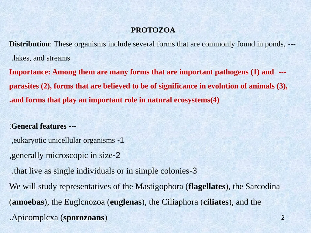 Kingdom: Protista Protists are unicellular - slide 2 of 8