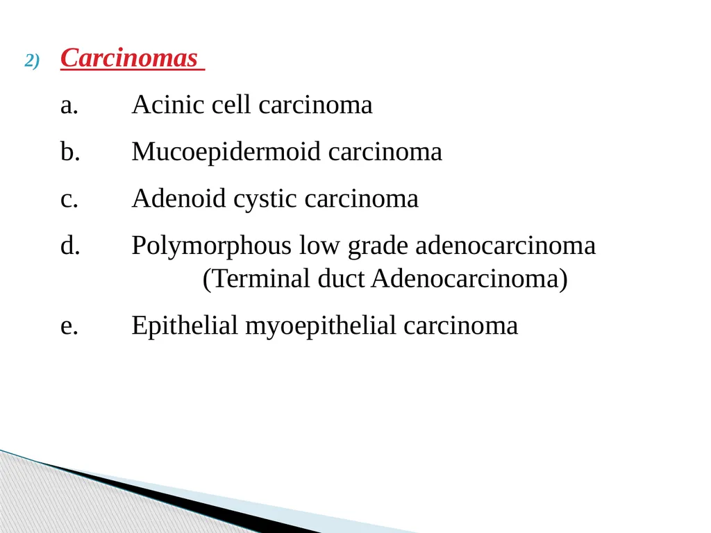 Adenomas Pleomorphic Adenoma Myoepithelioma Basal - slide 3 of 19