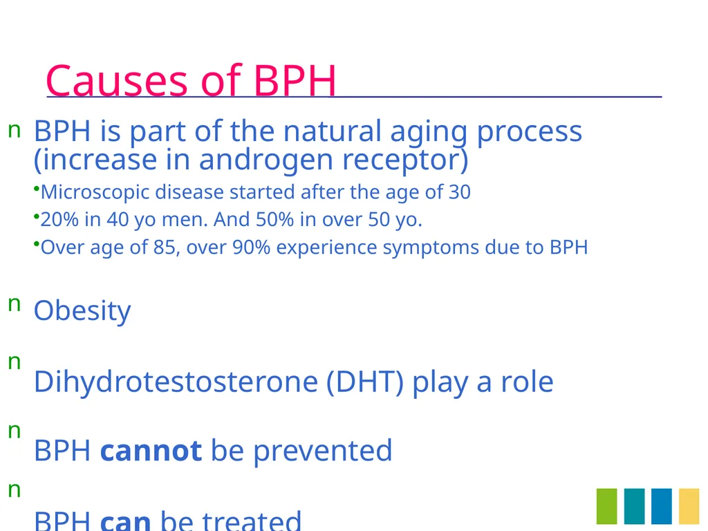 Benign Prostatic Hyperplasia The Prostate Gland - slide 5 of 37