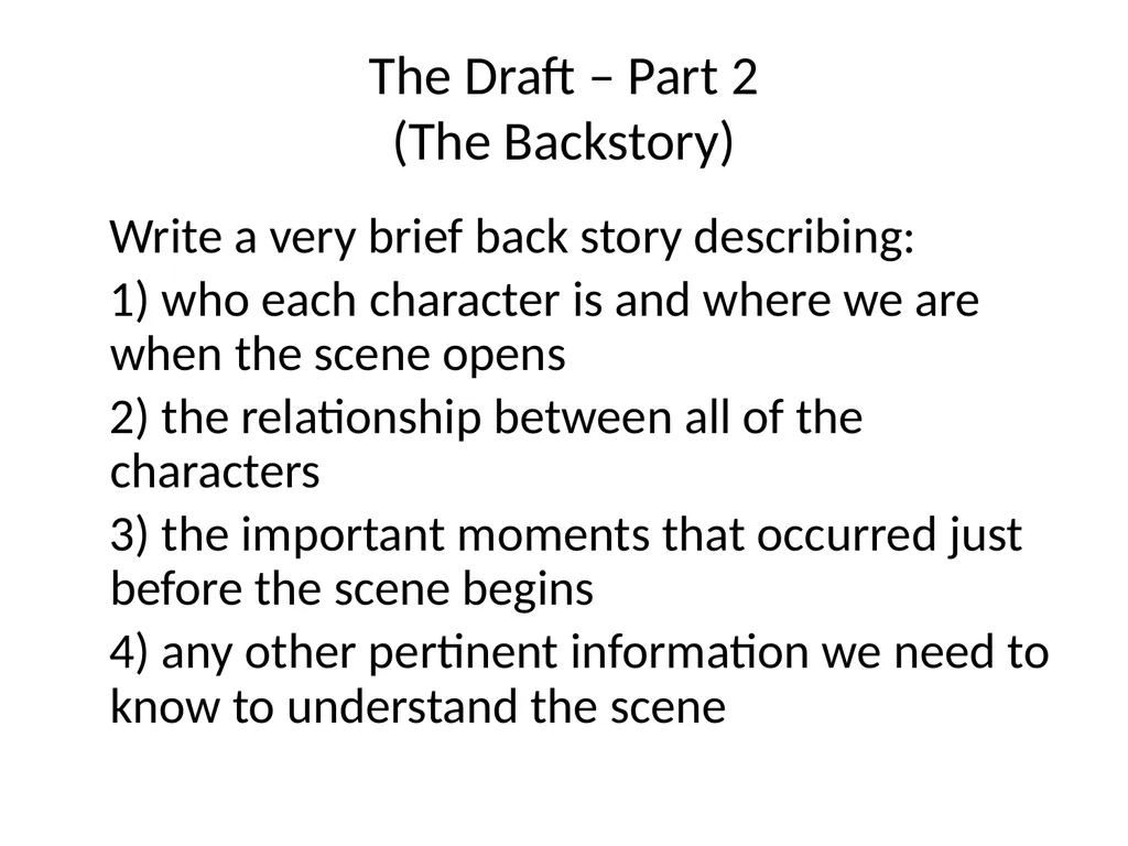 Exposition Small Group Project #1 The Big Picture… - slide 14 of 19