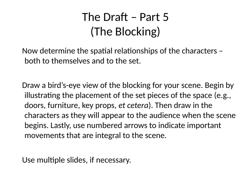 Exposition Small Group Project #1 The Big Picture… - slide 17 of 19