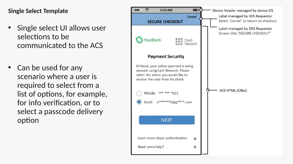 EMV® 3-D Secure - High Level Overview 3-D (Three - slide 14 of 17