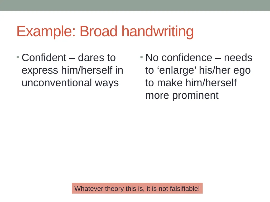 Handwriting analysis Handwriting analysis - slide 9 of 21