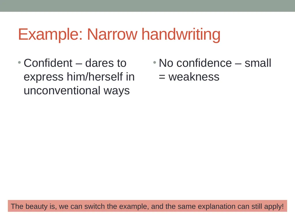 Handwriting analysis Handwriting analysis - slide 8 of 21