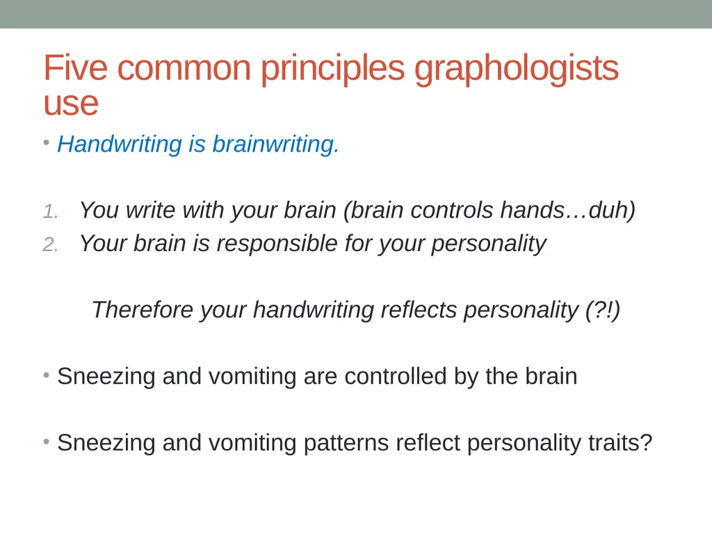 Handwriting analysis Handwriting analysis - slide 16 of 21