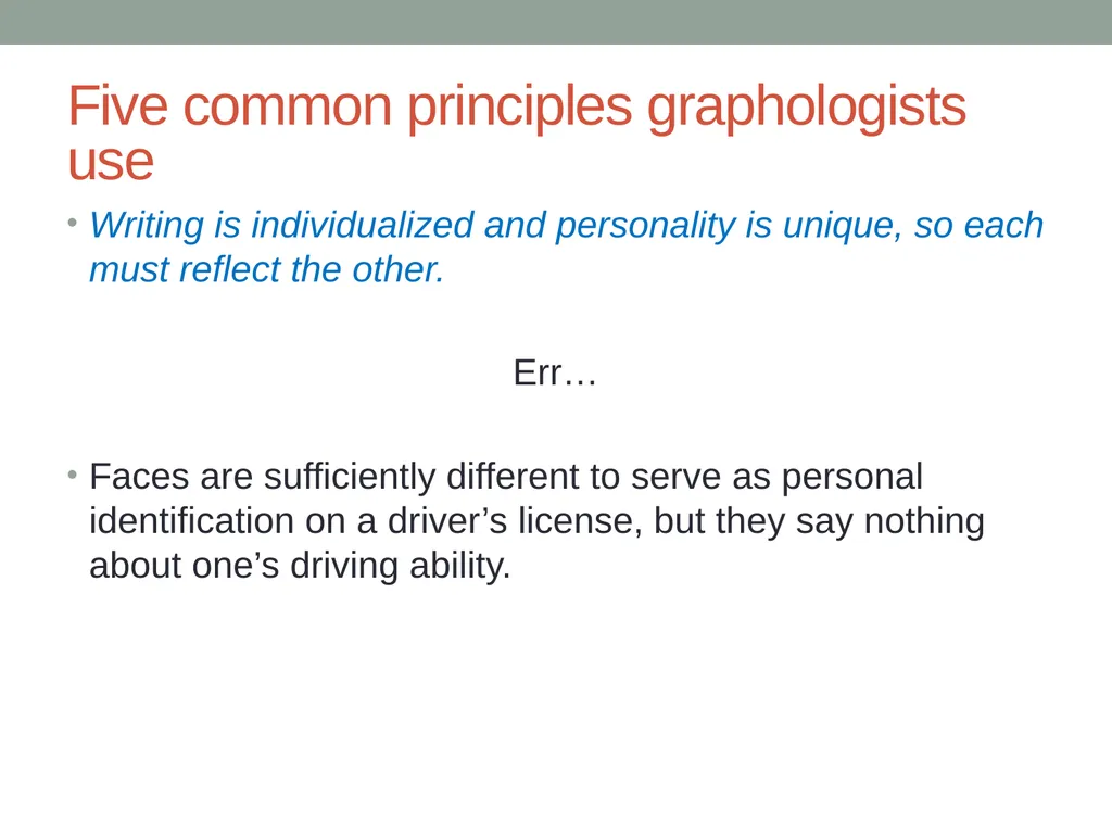 Handwriting analysis Handwriting analysis - slide 17 of 21