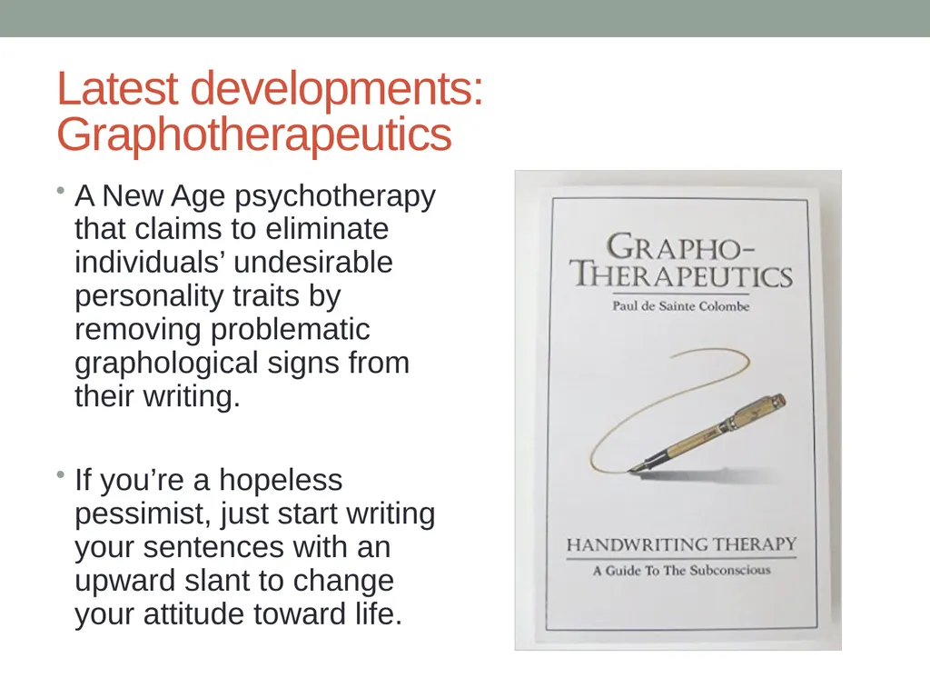 Handwriting analysis Handwriting analysis - slide 14 of 21