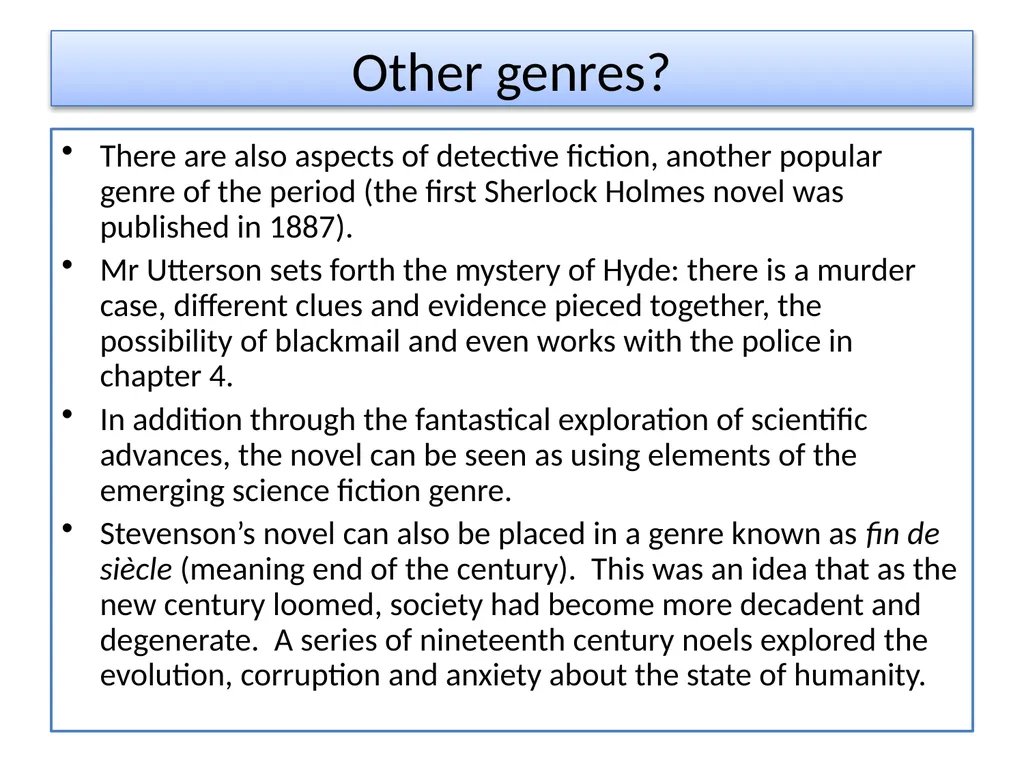 Jekyll and Hyde Context Revision Starter: What - slide 10 of 12