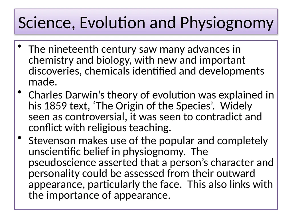 Jekyll and Hyde Context Revision Starter: What - slide 7 of 12