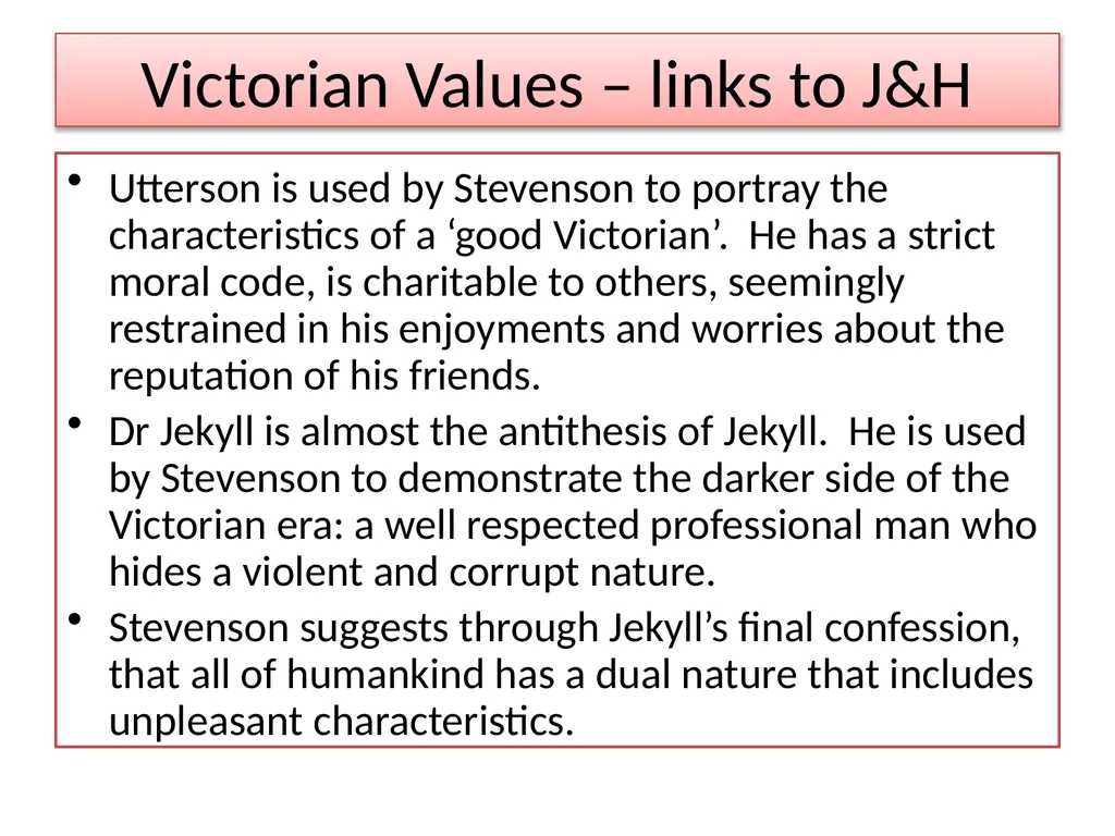 Jekyll and Hyde Context Revision Starter: What - slide 6 of 12