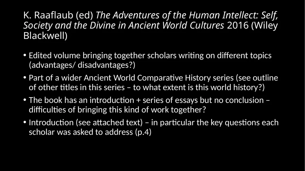 Ancient Global History Term 2: Week 2 What does - slide 6 of 8