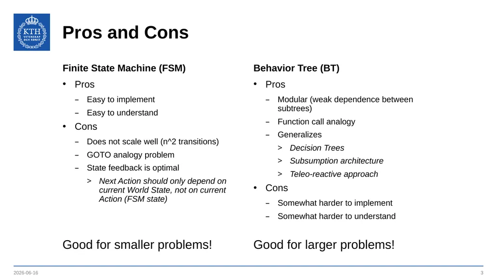 Behavior Trees vs FSMs An Introduction to Behavior - slide 3 of 9