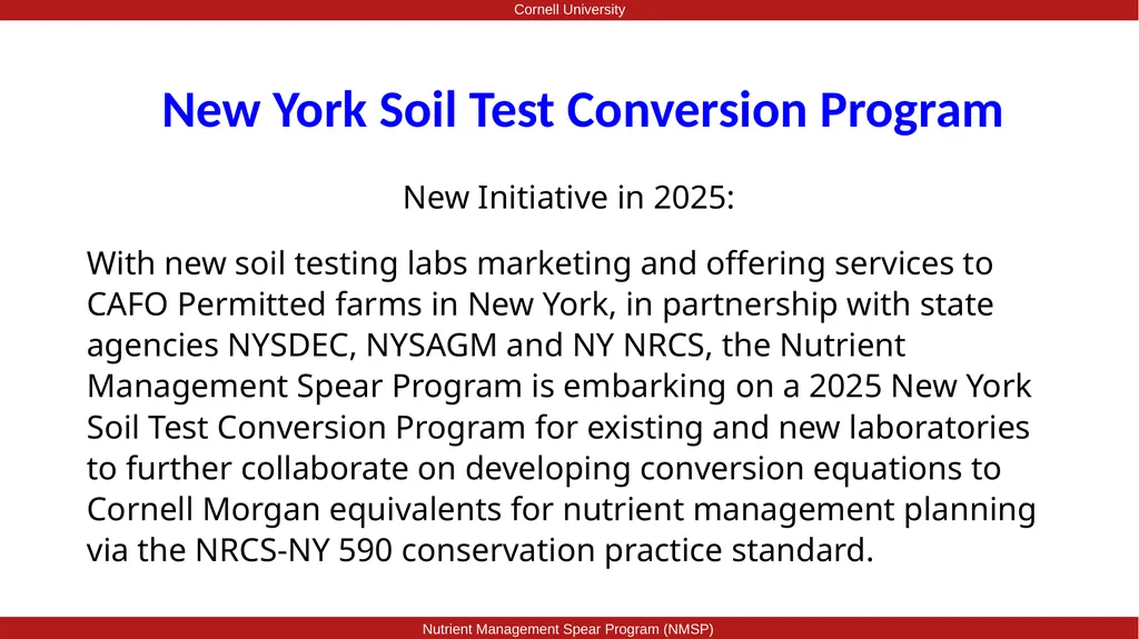 Nutrient Management Spear Program 2025 New York - slide 2 of 10