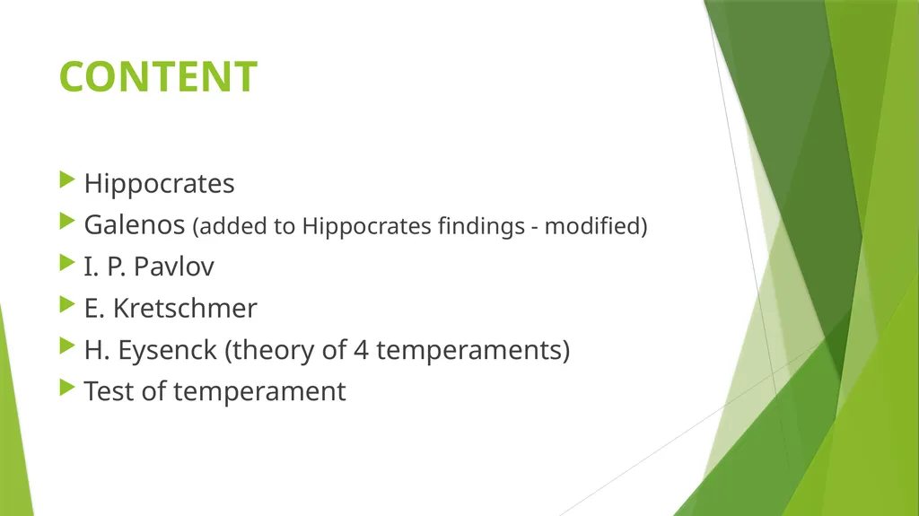TYPOLOGY OF TEMPERAMENTS BEATRICE CONTENT - slide 2 of 12
