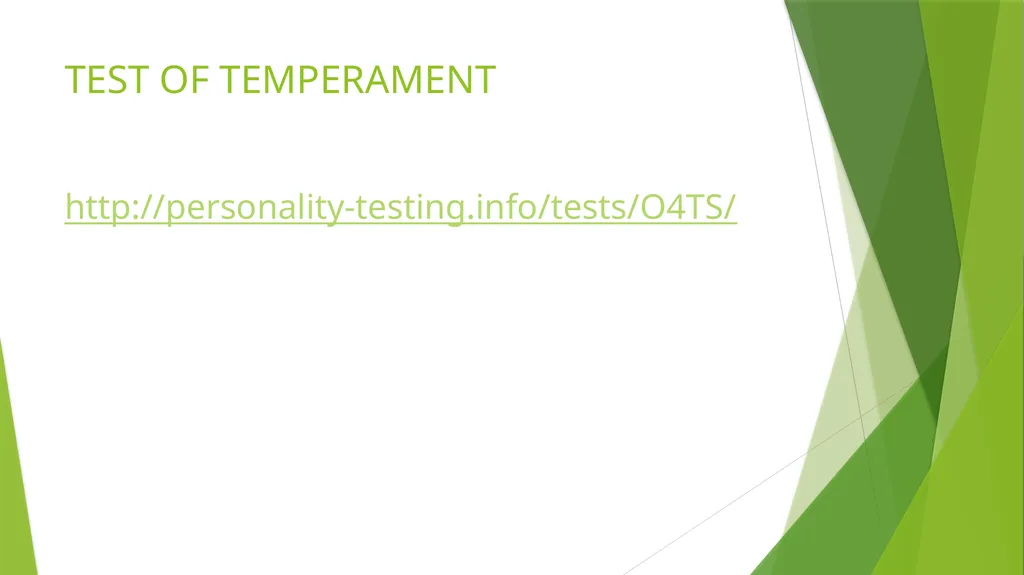 TYPOLOGY OF TEMPERAMENTS BEATRICE CONTENT - slide 11 of 12