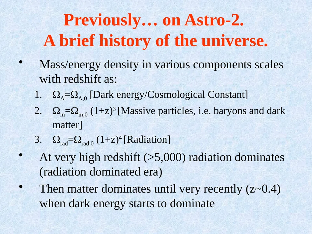 Astro-2: History of the Universe Lecture 9; May 9 - slide 4 of 28