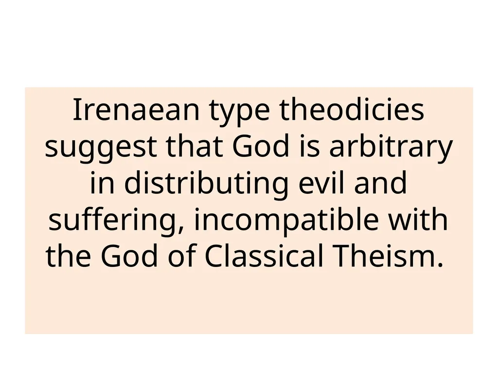 C Evil : Religious responses to the problem of - slide 16 of 20