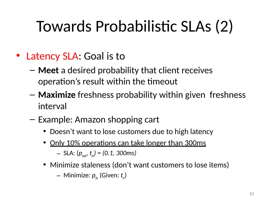 PCAP Project: Probabilistic CAP and Adaptive - slide 10 of 17