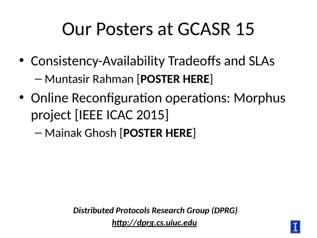 PCAP Project: Probabilistic CAP and Adaptive - slide 16 of 17