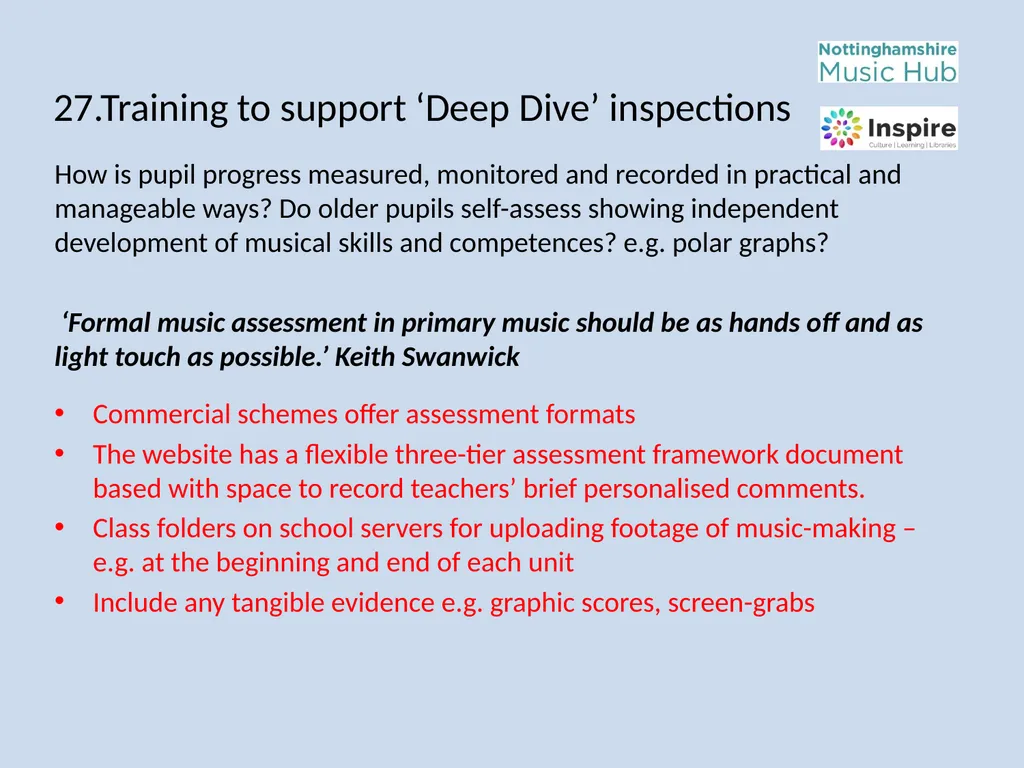 DEEP DIVE Training to provide information and - slide 34 of 37