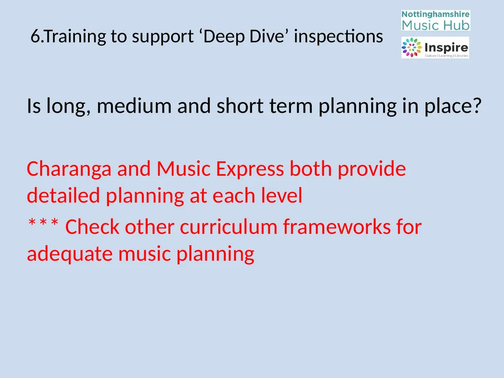 DEEP DIVE Training to provide information and - slide 12 of 37