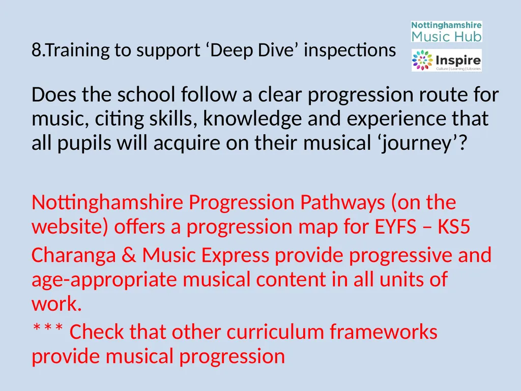 DEEP DIVE Training to provide information and - slide 14 of 37