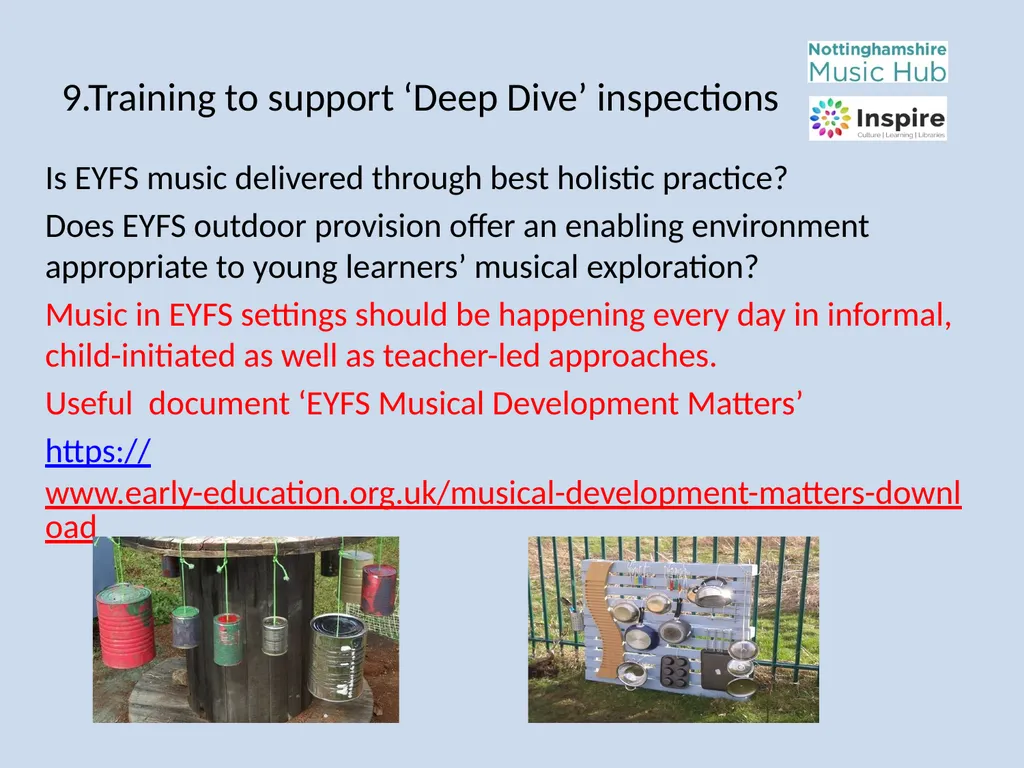DEEP DIVE Training to provide information and - slide 15 of 37