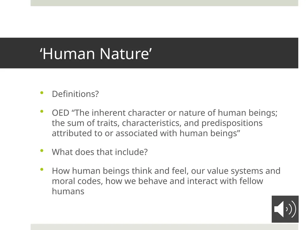 Being Human: Human Nature from the Renaissance to - slide 3 of 11