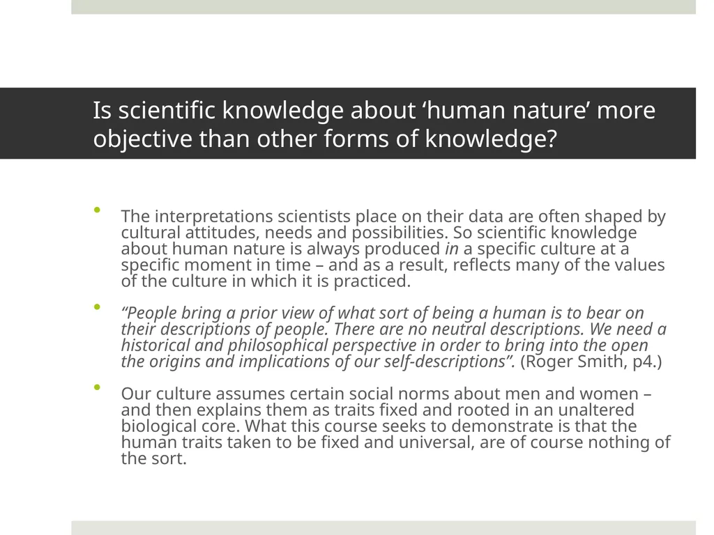 Being Human: Human Nature from the Renaissance to - slide 7 of 11