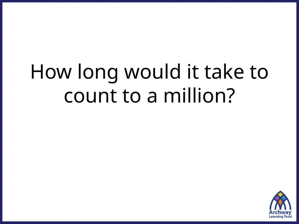 Do human beings live for as long as a million - slide 3 of 4