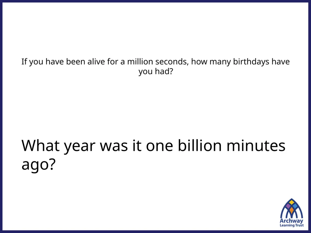 Do human beings live for as long as a million - slide 2 of 4