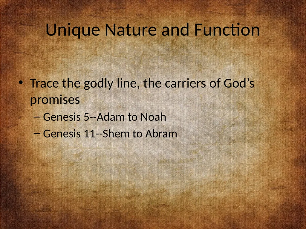 Genesis 5 and 11: Chronogenealogies in the - slide 4 of 17