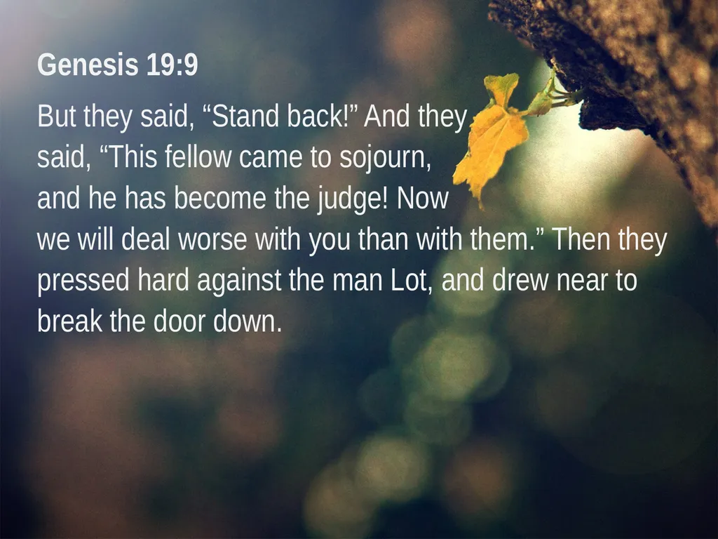 Genesis 13:10-12 And Lot lifted up his eyes and - slide 7 of 12