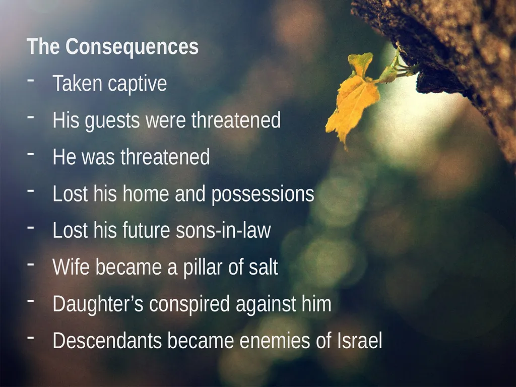 Genesis 13:10-12 And Lot lifted up his eyes and - slide 10 of 12