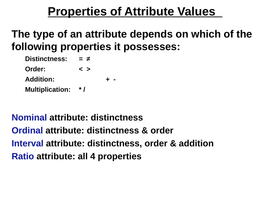 What is Data? An attribute is a property or - slide 6 of 32