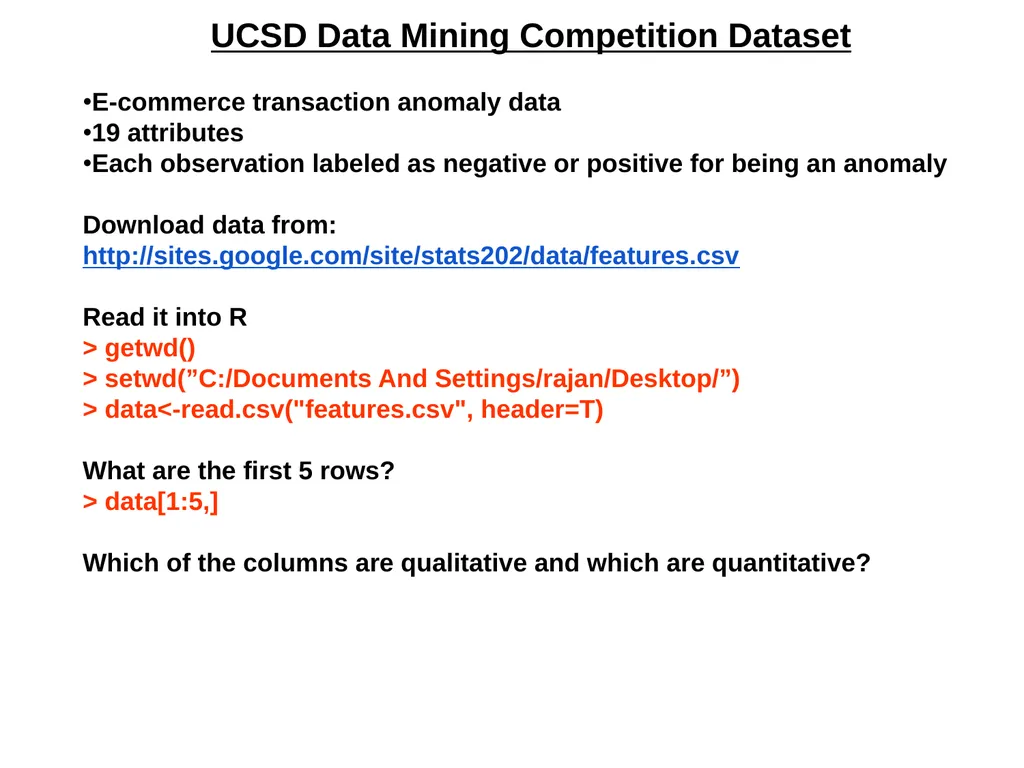 What is Data? An attribute is a property or - slide 10 of 32