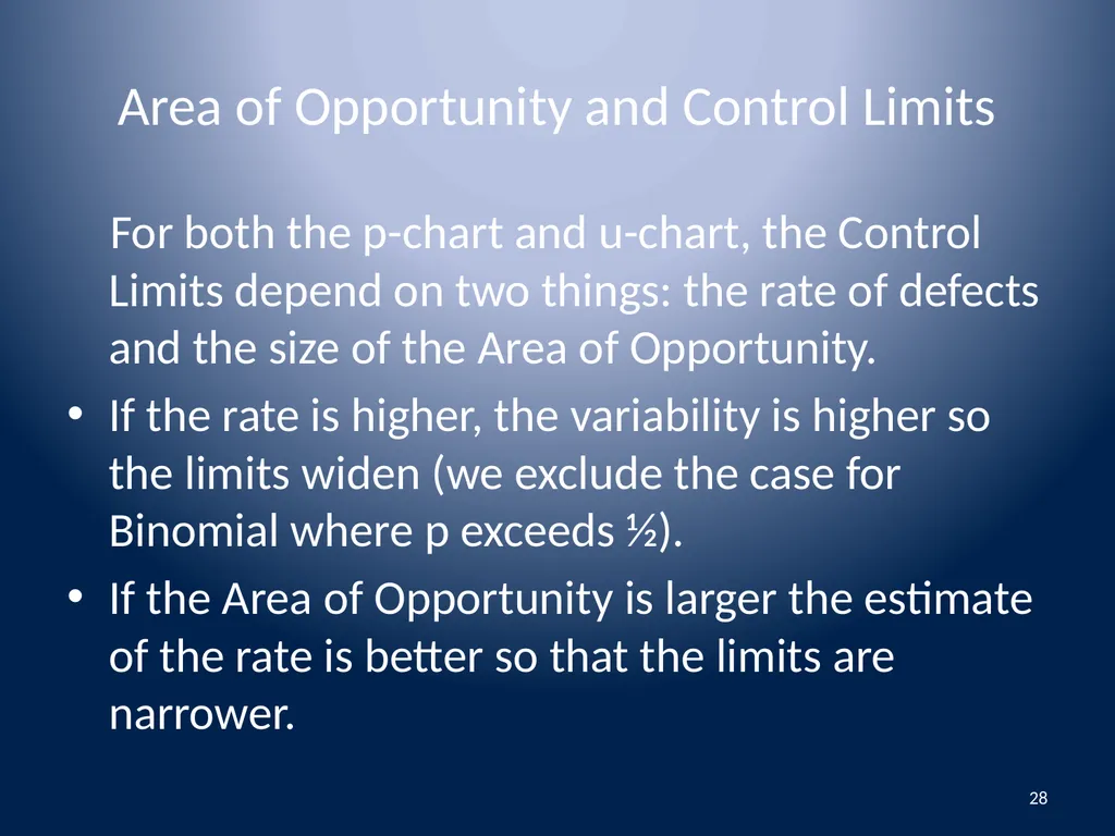 Attributes Data Binomial and Poisson Data 1 - slide 28 of 31